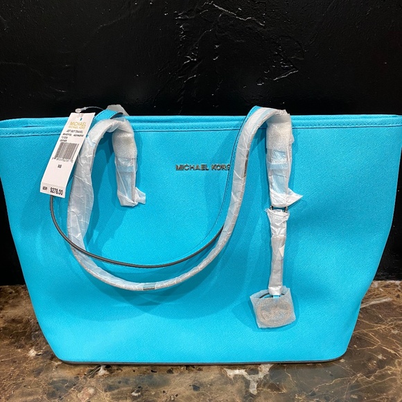 Michael Kors Handbags - Michael Kors aquamarine tote